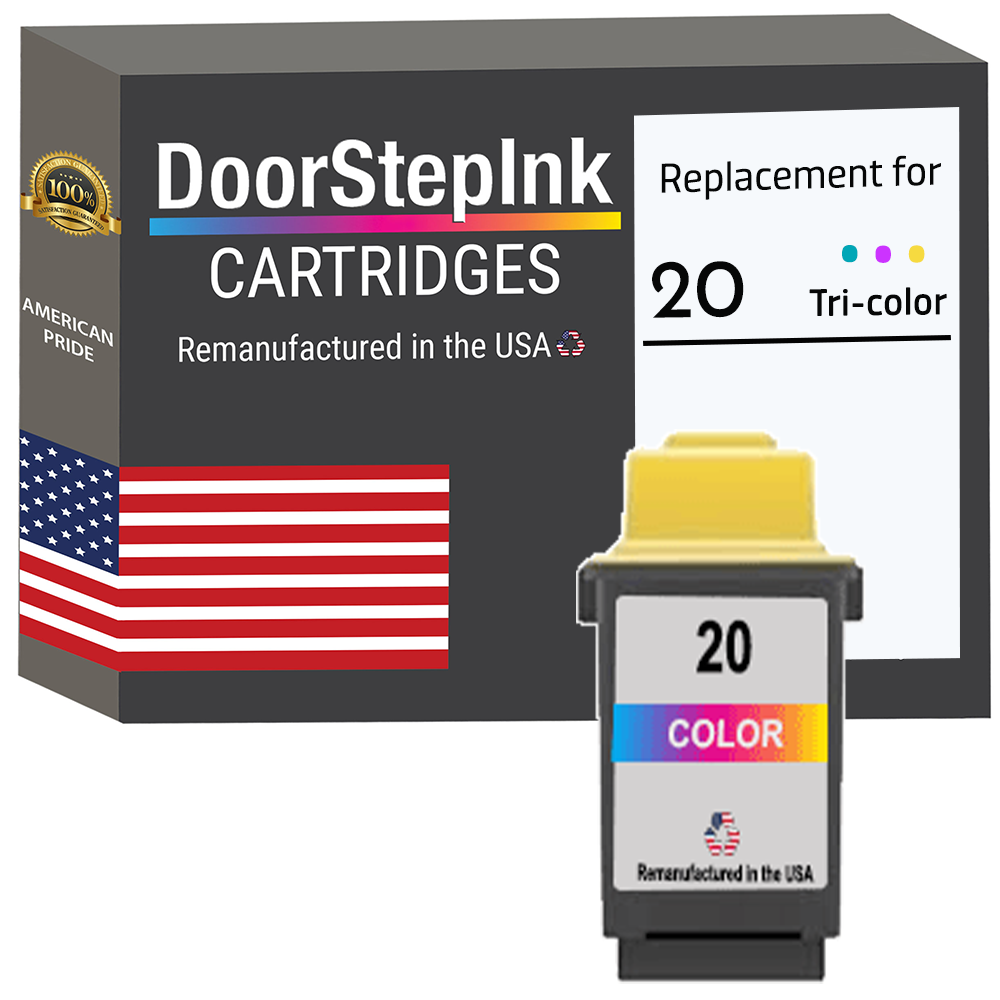 DoorStepInk for Lexmark #20 Color Remanufactured in the USA Ink Cartridge