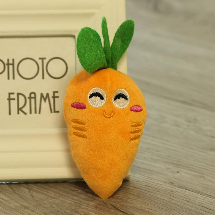 Furry Friends Fruit And Veggie Plush Pet Toys