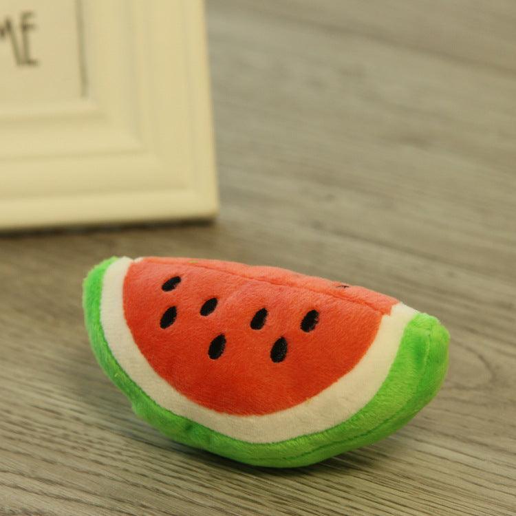 Furry Friends Fruit And Veggie Plush Pet Toys