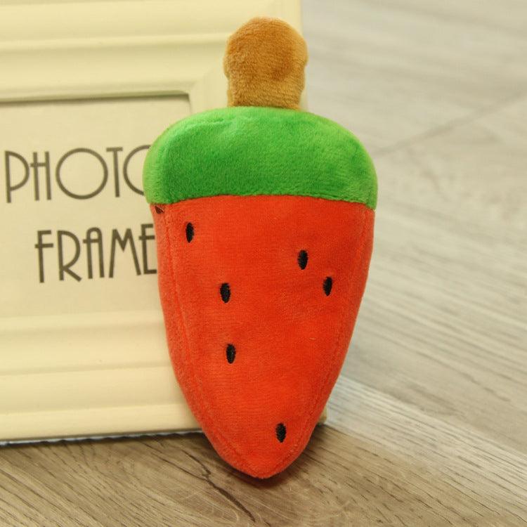 Furry Friends Fruit And Veggie Plush Pet Toys
