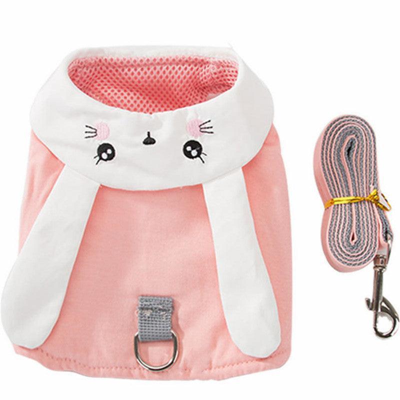Cuddly Bunny Pet Harness And Leash Set